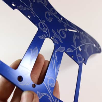 Blue Tree of Life Anodized Aluminum pickguard fits Ibanez (tm) RG550 Jem RG HSH image 7