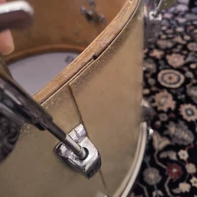Vintage 1970s Ludwig No. 999 Deluxe Classic Outfit 9x13 / 16x16 / 14x24" Drum Set (3-Ply) in Silver Sparkle image 10