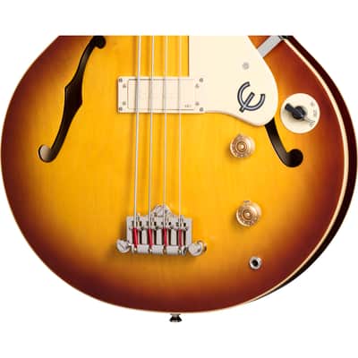 Epiphone Jack Casady Fretless Bass Guitar - Aged Royal Tan image 7