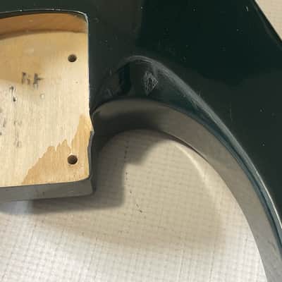 2000's Japan Jackson DKMGT Dinky Arched Top Forest Metallic Green Guitar Body Hard Tail image 11