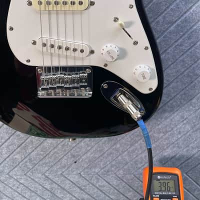 Squier Stratocaster Mini Piano Black KILLER FLAME MAPLE NECK! In-USA Setup and Fret Polish image 19