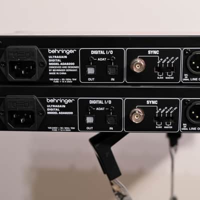 Behringer Ultragain Digital ADA8200 8-Channel Mic Preamp with AD/DA Converter 2025 2pcs image 9