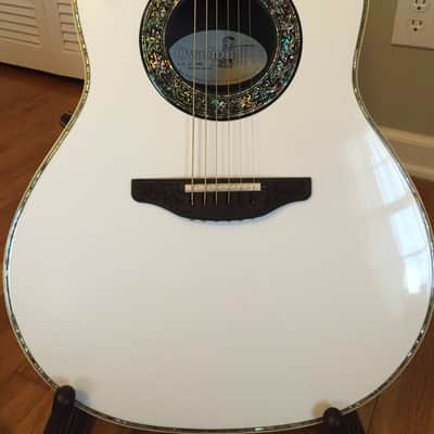 Ovation Custom Legend 1869 - White - made in USA image 3