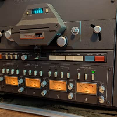 TASCAM 34B 1/4" 4 Track Reel to Reel Multitrack Tape Recorder image 2