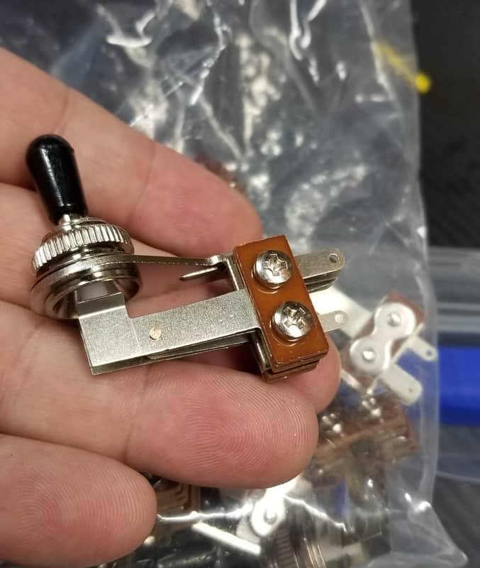 Switchcraft Style right angle toggle switch SG Gibson image 1