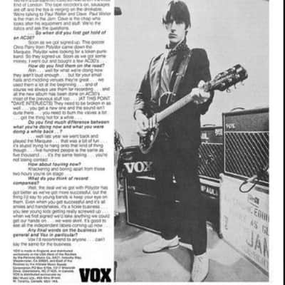 VOX AC30 ex Paul Weller 'THE JAM' purchased direct from Artist image 10