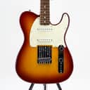 Used Fender Telecaster Deluxe 1995 Foto Flame Aged Cherry Sunburst Electric Guitar w/OHSC