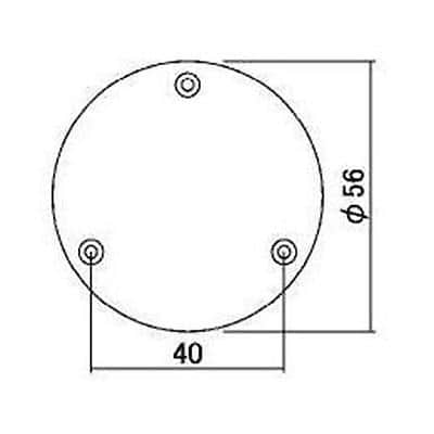 Cream Toggle Switch Back Plate for LP Guitar image 2