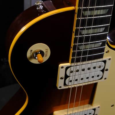 Gibson Custom 1958 Les Paul Standard Reissue Carmelita Carve VOS Electric Guitar - Faded Tobacco image 8