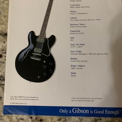 Gibson ES-335 Brochure 1998 Ebony image 2