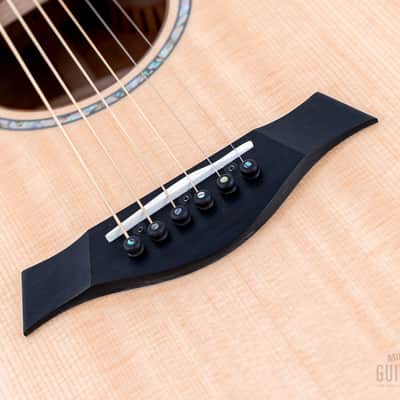 2023 Taylor Custom Grand Auditorium Acoustic Electric Guitar Trans Black w/ Lutz Spruce + Flame Maple image 9