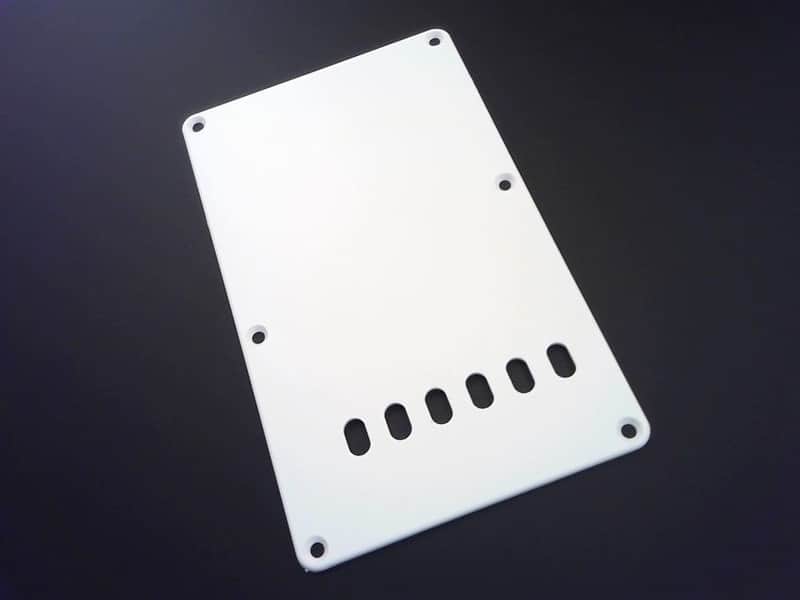True Custom Shop® 1 ply Matte WHITE 6 Hole Tremolo Cover for Fender Stratocaster image 1