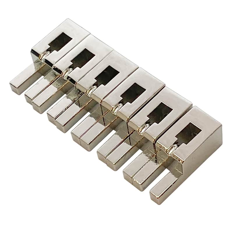 Authentic Floyd Rose Non-Fine Tuner Saddle Set - Nickel image 1