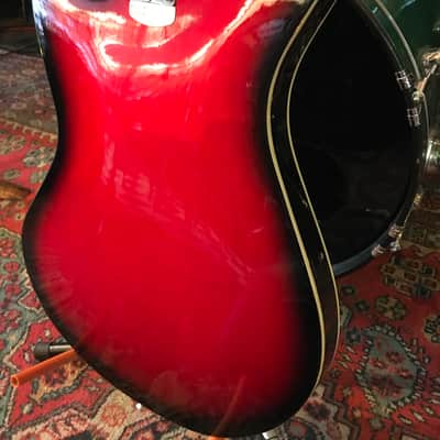 RARE 60s Teisco EP-200B Hollowbody Short Scale Bass image 14