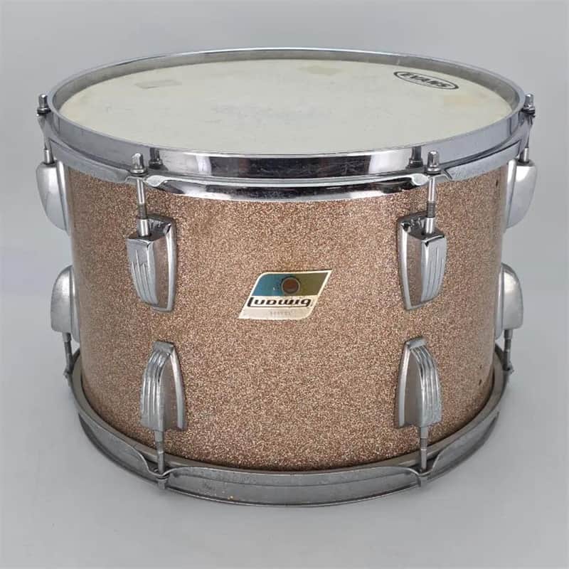 Used Vintage Ludwig Tom 13x9 Champagne Sparkle - Good image 1
