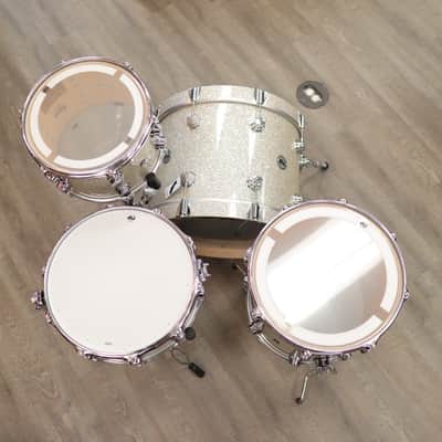 DW Collector's Series "333" Maple 4-Piece Shell Pack 20/12/14 w/ 5.5x14" Snare Drum (Broken Glass w/ Chrome Hardware) image 9