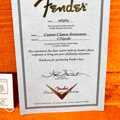 Fender Stratocaster Eric Clapton Signature 2004 Custom Shop Midnight Blue image 24