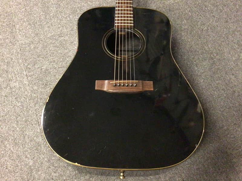 Used YAMAKI DAION BLACK THE 79 Acoustic Guitars Black image 1