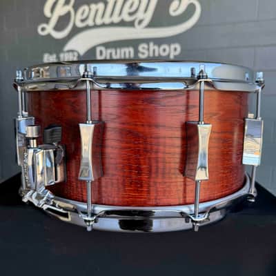 ~WOW!~ Pork Pie USA Custom 6.5x14 Quilted Hickory Snare Drum (Rm 4) image 3