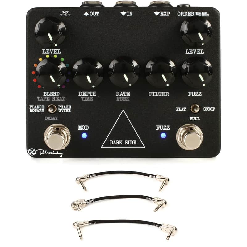 Keeley Dark Side Workstation Multi-effects Pedal with 3 Patch Cables image 1