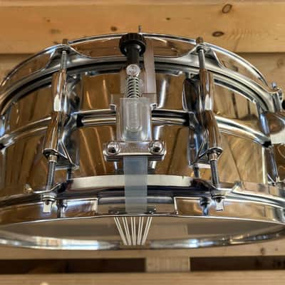 YAMAHA HAND CRAFTED SD-2455 STEEL SNARE DRUM / 14" X 5.5' SHELL / MADE IN JAPAN image 2