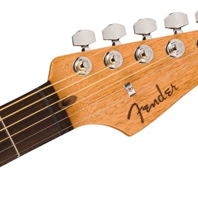 Fender Acoustasonic Player Jazzmaster Acoustic Electric Guitar. Rosewood Fingerboard, Ice Blue image 6