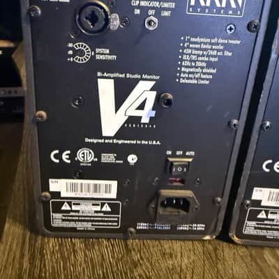 KRK V4 Series 2 2-Way 4" Active Studio Monitors (Pair) 2006 - 2007 - Black image 6