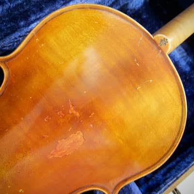 German Wolfgang Romer 4/4 Violin Joseph Guarnerius Markneukirchen Germany Circa-1930s-1940s-Light Brown Varnish image 8