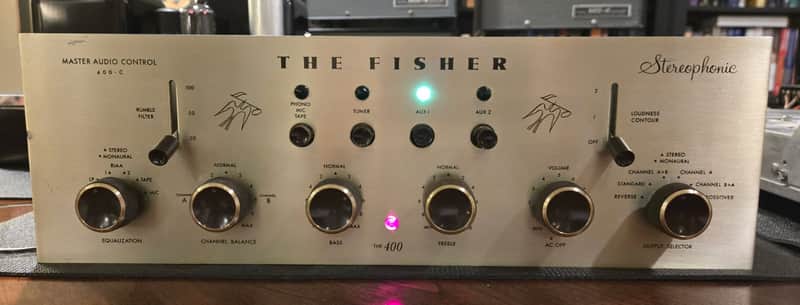 The Fisher 400-C Preamplifier "Master Audio Control" 1958-1960 - Champagne