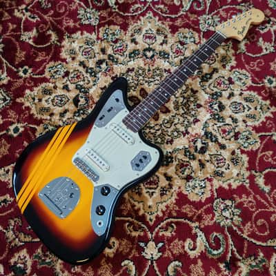 *NEW IN BOX* 2025 Fender Japan Limited Edition Traditional Collection, 60's Jaguar Competition 3-Color Sunburst / Aged Natural, MIJ JD25 image 4