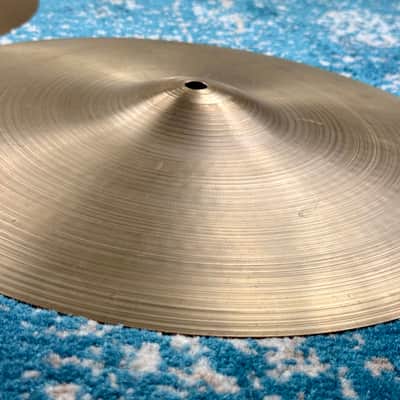 14” PAPER THIN 1960s EARLY Zildjian A NEW BEAT Hihats 781g 894g image 7