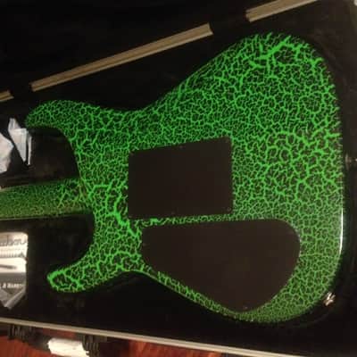 Jackson USA Custom Shop Limited Edition Soloist 2017 Black Green Crackle Hardshell Case Included image 9