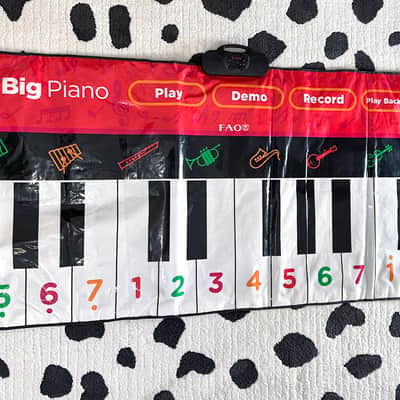 FAO Schwarz The Big Piano Dance Mat 70" Long Works Great Tested Tom Hanks Big Movie Floor Keyboard image 5