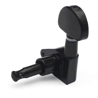 3L3R Guitar tuner pegs,Straight Sealed-gear Guitar Sealed Fan-shaped Tuning Pegs Tuner Machine Heads for Acoustic Electric Guitar Guitar Parts (Black) image 6