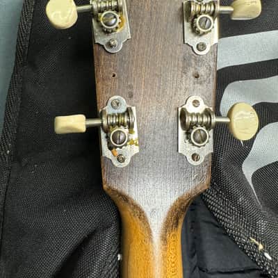 National Triolian Resonator Tenor-Steel Body-Brass Top 1930's - Walnut Burst #SR-814 image 5