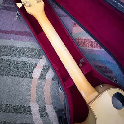 1977 Gibson Les Paul Custom Faded White/Cream w/case image 5