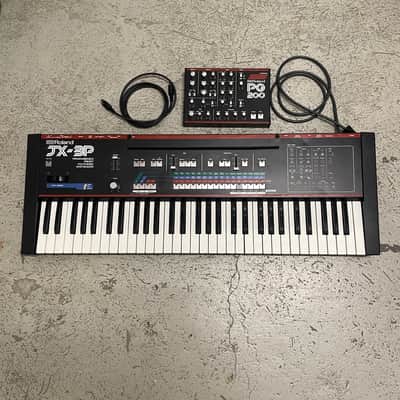 Roland JX-3P 61-Key Programmable Preset Polyphonic Synthesizer with PG-200 Programmer 1983 - 1985 - Black