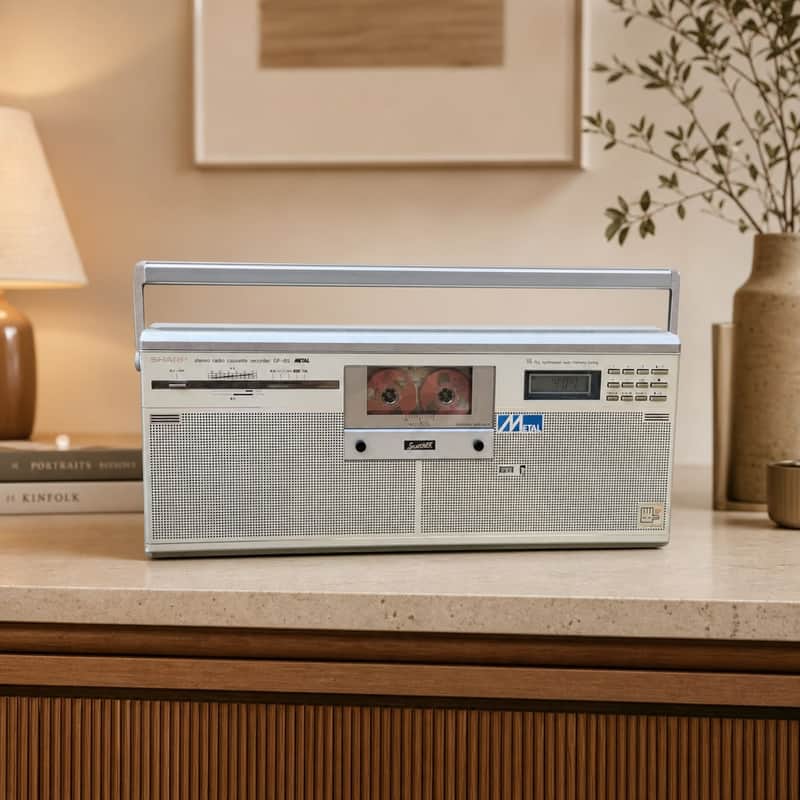 Sharp GF-8S Rare Vintage Japan Cassette Boombox Getto blaster Warranty image 1