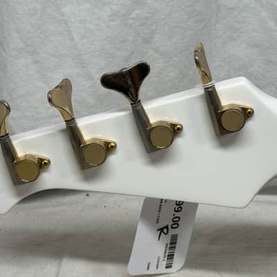 Alembic Elan 4-string Bass with Case - White (likely re-fin'd) image 9