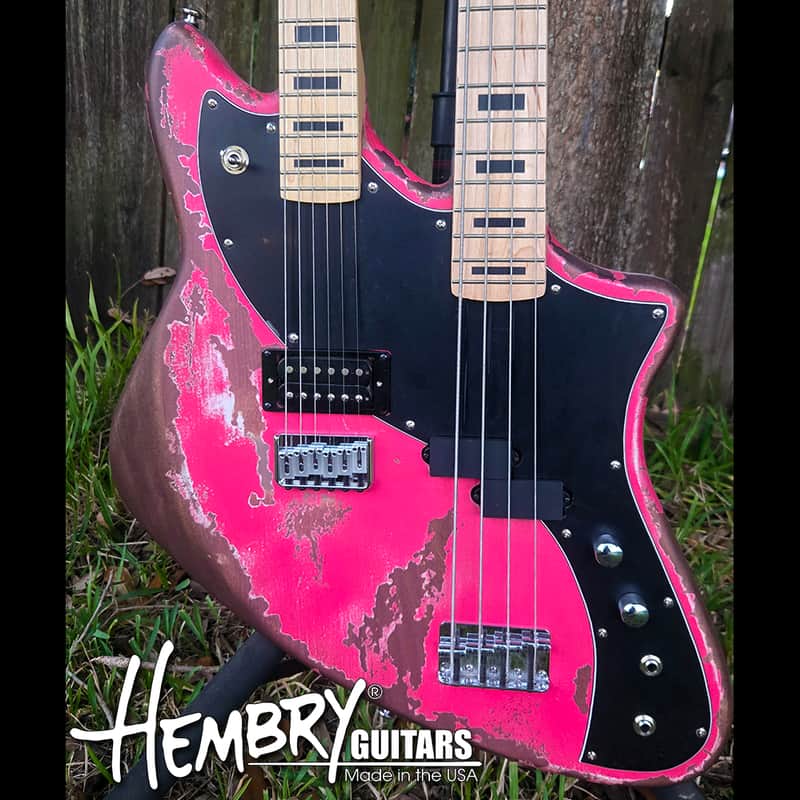 HEMBRY Fender Metora style bass/guitar doubleneck relic image 1