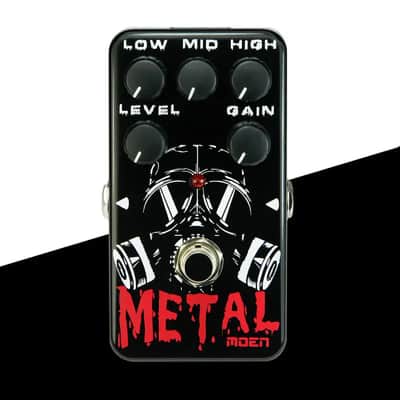 MOEN AM-TM Metal Guitar Effect Pedal, Metal Distortion Level Gain Low Middle High Guitar image 3