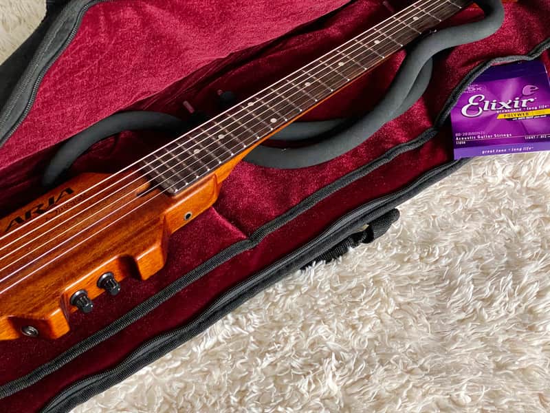 Aria Sinsonido AS-100C Acoustic Electric Travel Guitar | Reverb