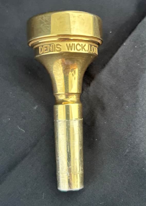Denis Wick Denis Wick Cornet Mouthpiece, 4 2025 - Gold Plate (24k), Satin Finish image 1