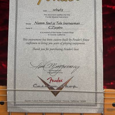 Fender Custom Shop '55 Namm LTD Journeyman Telecaster 2015 Aged White Blonde image 3