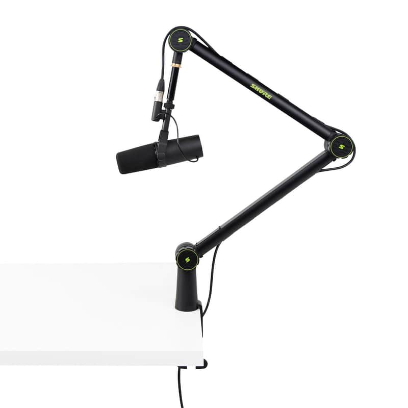 Shure by Gator SH-BROADCAST1 Podcast Articulating Desktop Boom Microphone Stand image 1