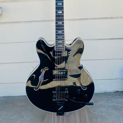 VOX BC-V90B BOBCAT SEMI HOLLOWBODY ELECTRIC GUITAR W/ CASE (USED) - 2021 image 2