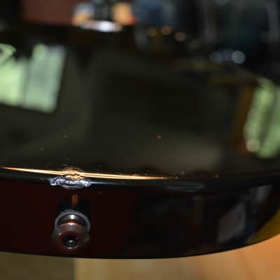 2000's Gretsch Junior Jet II Electromatic in Tobacco Finish. As of Sept. 15th, 2025 It has a complete New Set-up with New Stringjoy 10's installed, w/New Black Dunlop Straploks &  New Molded ABS Hardshell Case image 9