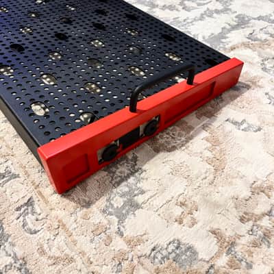 Temple Audio DUO-24-TR Duo 24 Pedalboard - Temple Red - with extras image 3