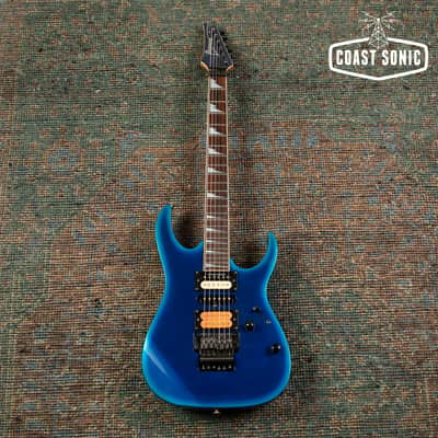 1995 Ibanez RGR470 RG Series, Fujigen made in Japan MIJ, Jewel Blue burst, image 2