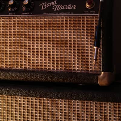 Fender Black Panel Bandmaster 40-Watt 2-Channel 2x12" Piggyback Guitar Amp 1963 - 1967 image 1